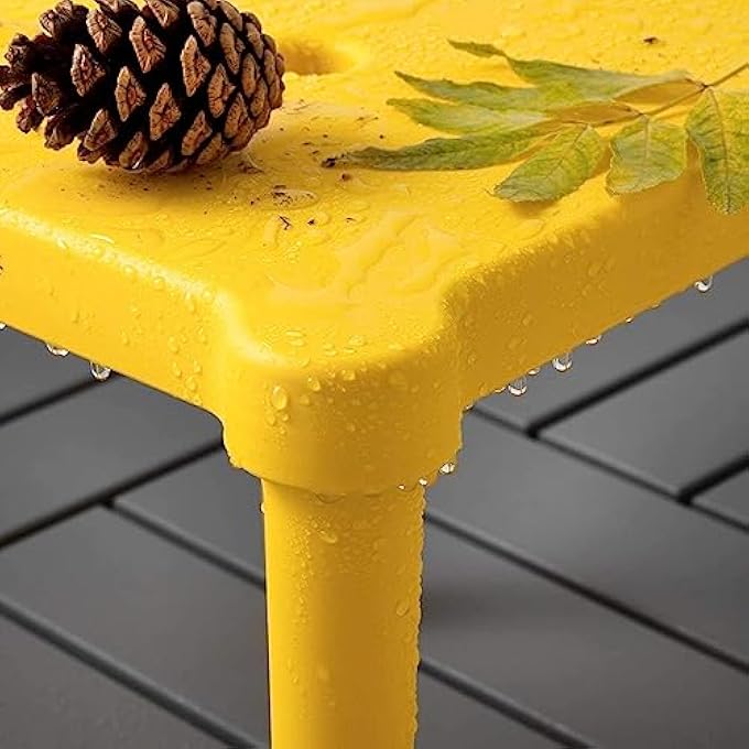 IKEA UTTER CHILDREN'S STOOL, IN/OUTDOOR FOR STUDY, LIVING ROOM, DINING (YELLOW) - Image 4